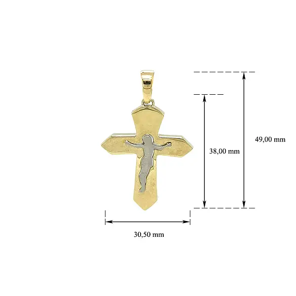 Pendant Cross with Jesus Christ