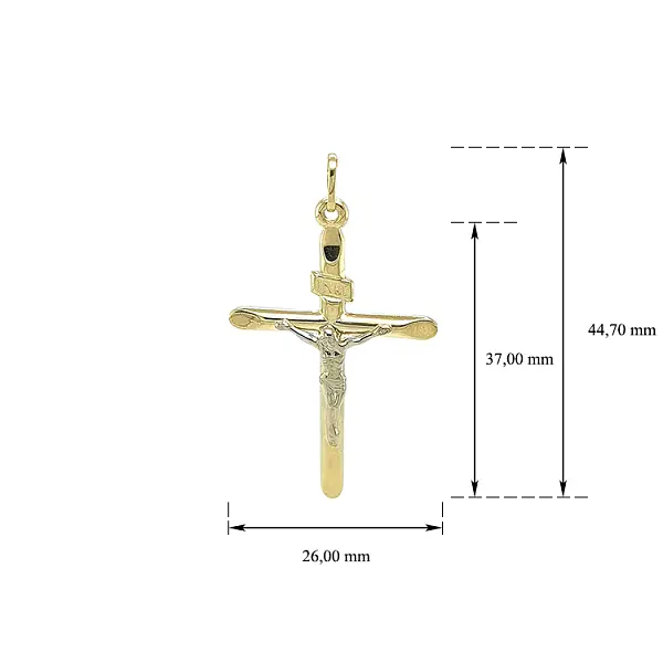 Pendant Cross with Jesus Christ