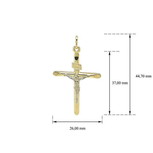 Pendant Cross with Jesus Christ