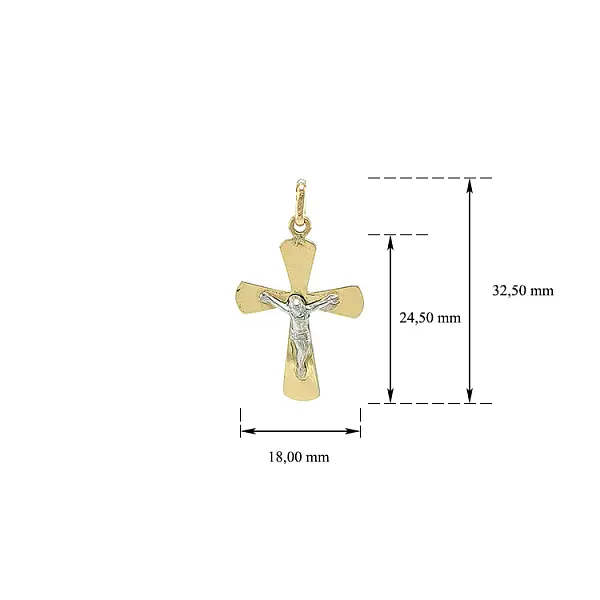 Pendant Cross with Jesus Christ