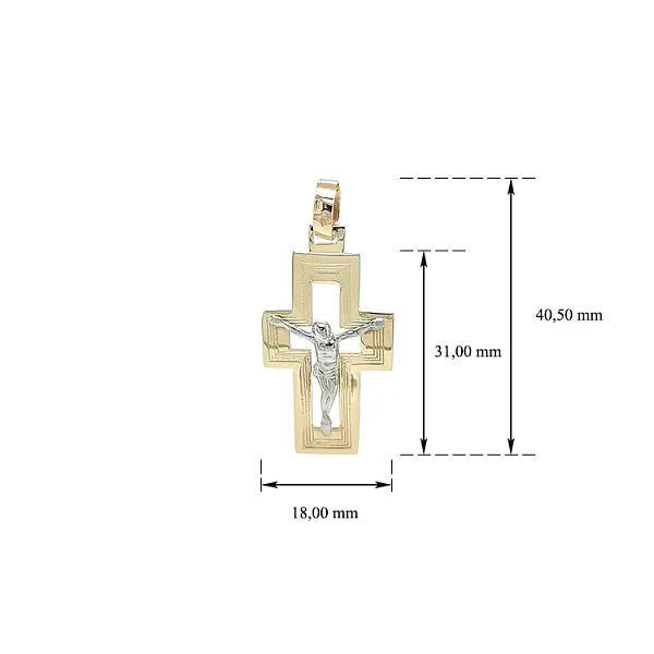 Pendant Cross with Jesus Christ