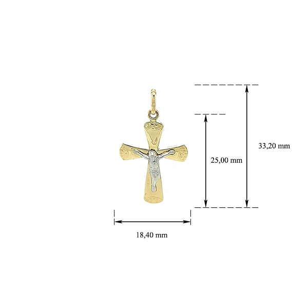 Pendant Cross with Jesus Christ