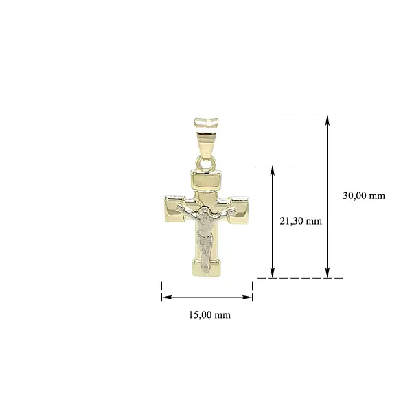 Pendant Cross with Jesus Christ