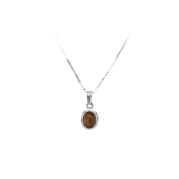 Pendant with Tyrian Eye of White Gold