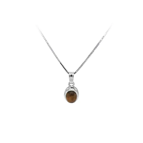 Pendant with Tyrian Eye of White Gold