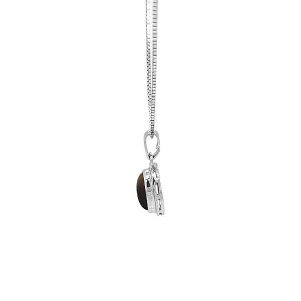 Gold Pendant with Tiger Eye