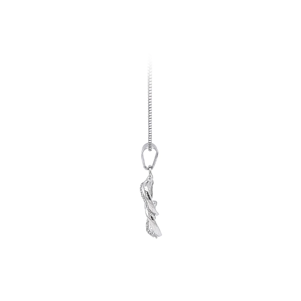 Pendant with White Gold Zircons