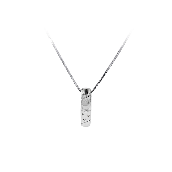 Pendant with White Gold Zircons