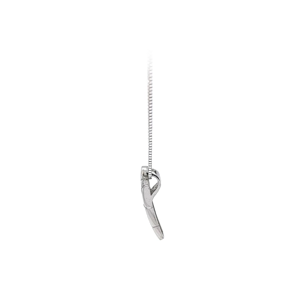 Pendant with White Gold Zircons