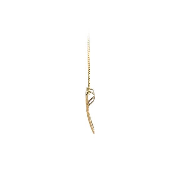 Gold Pendant with Zircones made of Combined Gold
