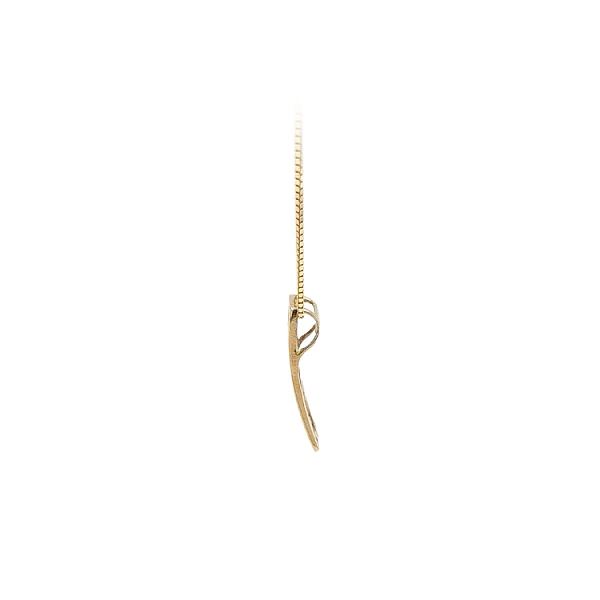 Gold Pendant with Zircones made of Combined Gold