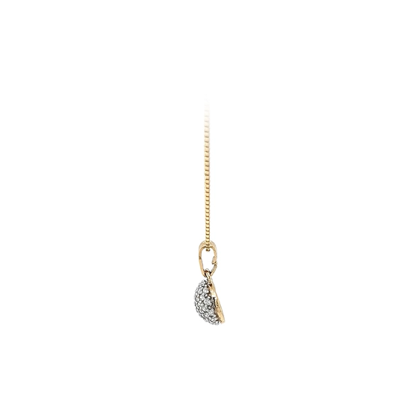 Gold Pendant with Zircons