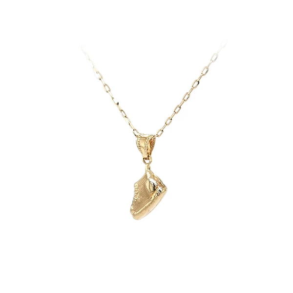 Gold Pendant Shoe - Sneaker