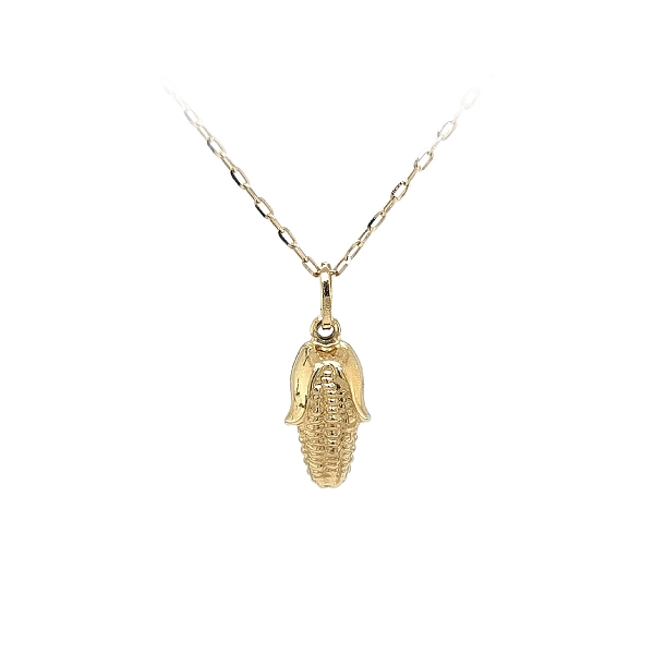 Golden Corn Ear Pendant