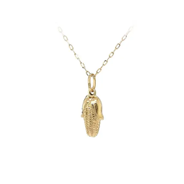 Golden Corn Ear Pendant