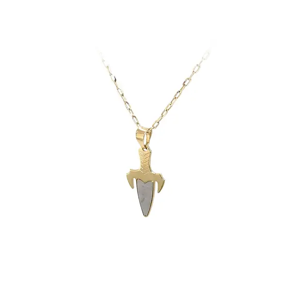 Pendant Dagger made of Combination Gold