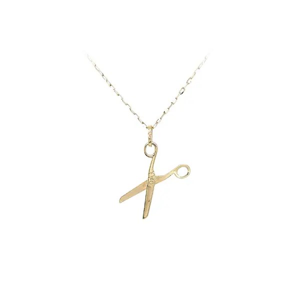 Gold Pendant Scissors