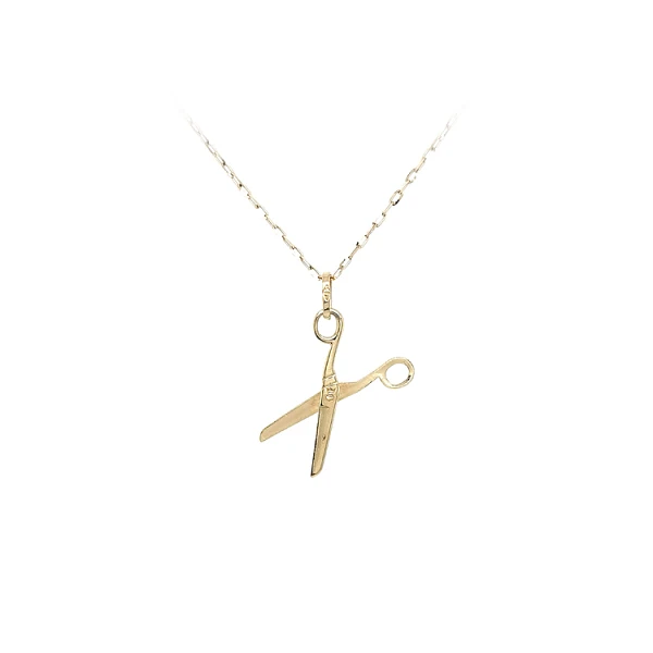 Gold Pendant Scissors