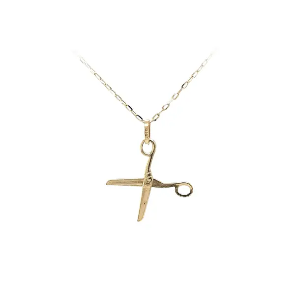 Gold Pendant Scissors