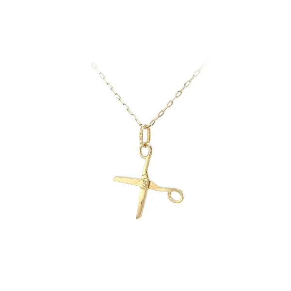 Gold Pendant Scissors