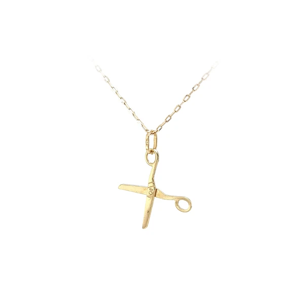 Gold Pendant Scissors