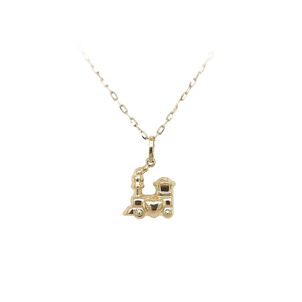 Gold Pendant Locomotive