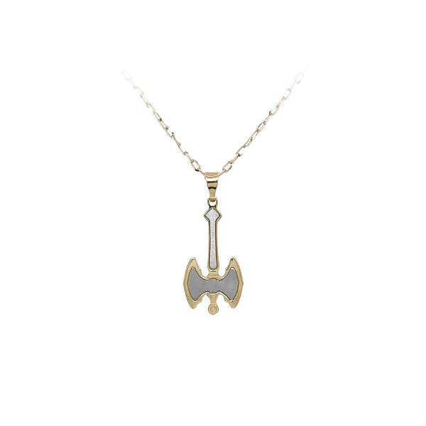 Gold Pendant Double-edged Axe of War