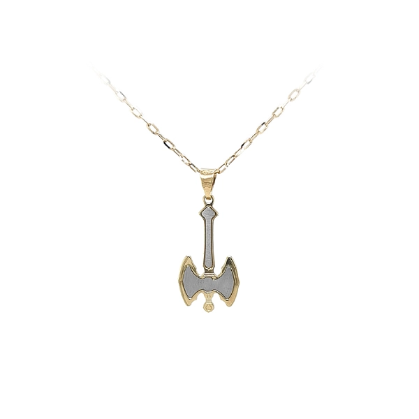 Gold Pendant Double-edged Axe of War