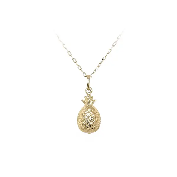 Gold Pendant Fruit Pineapple