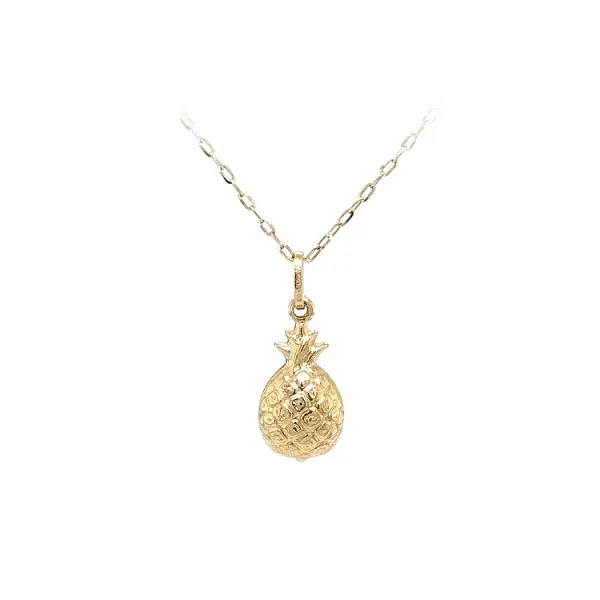Gold Pendant Fruit Pineapple