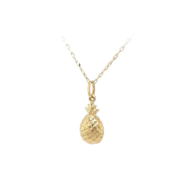 Gold Pendant Fruit Pineapple