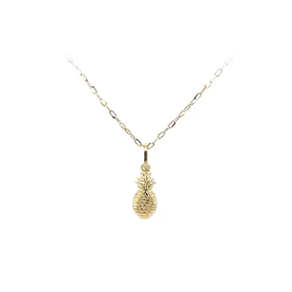 Gold Pendant Fruit Pineapple