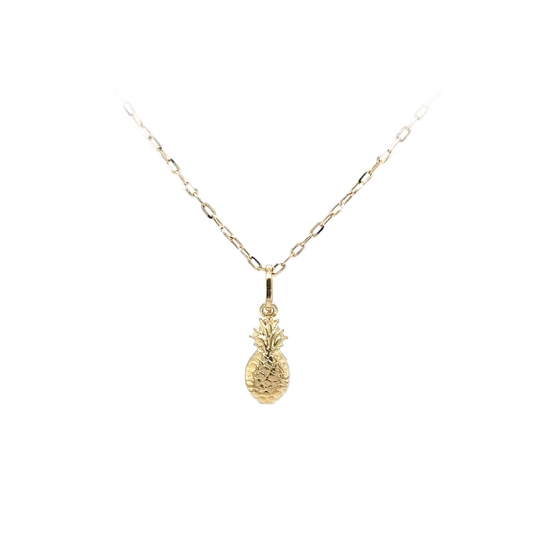 Gold Pendant Fruit Pineapple