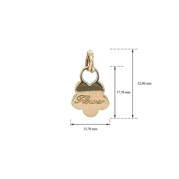 Timeless Pendant with Flower Motif