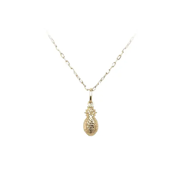Gold Pendant Fruit Pineapple