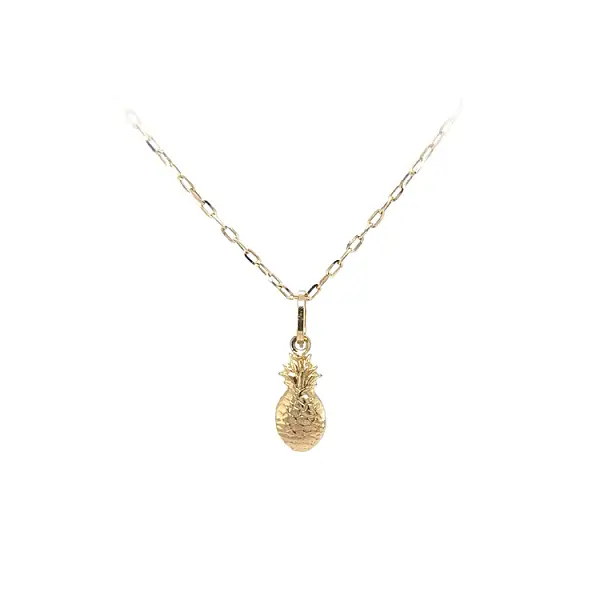 Gold Pendant Fruit Pineapple