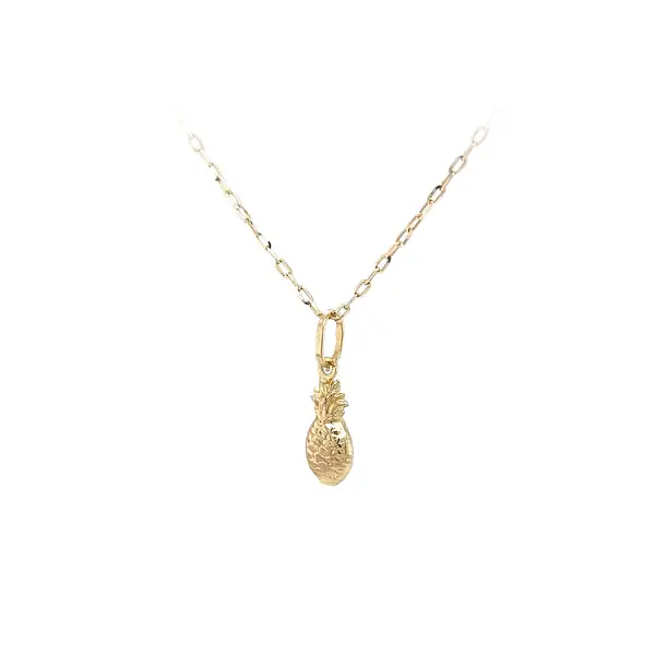 Gold Pendant Fruit Pineapple