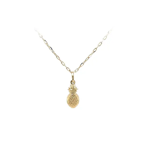 Gold Pendant Fruit Pineapple