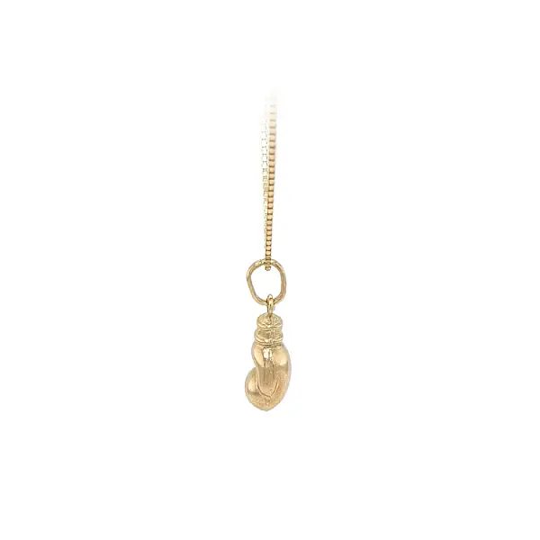 Gold Pendant Boxing Gloves
