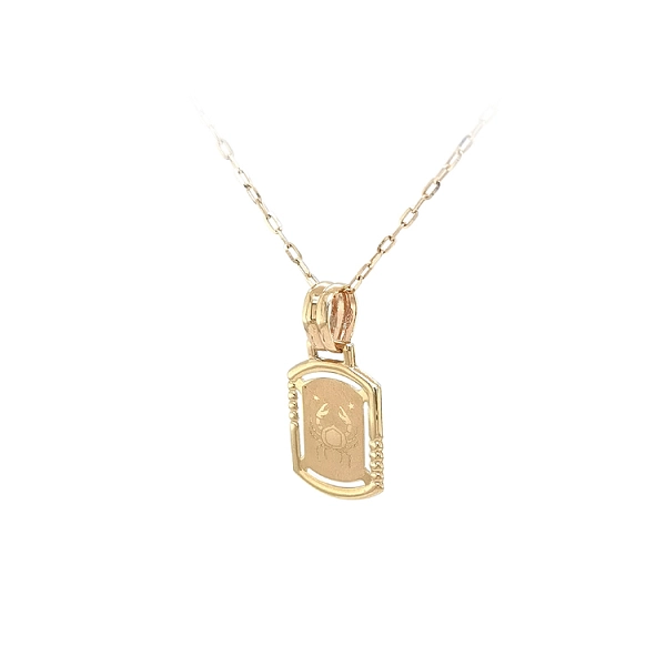 Gold Pendant Sign of the Crab