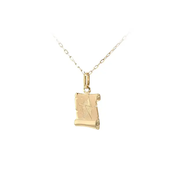 Gold Pendant Sign of the Sagittarius