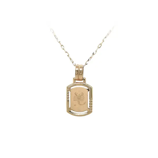 Gold Pendant Sign of the Scorpion