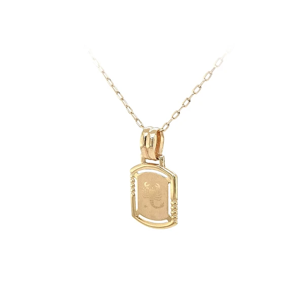 Gold Pendant Sign of the Scorpion