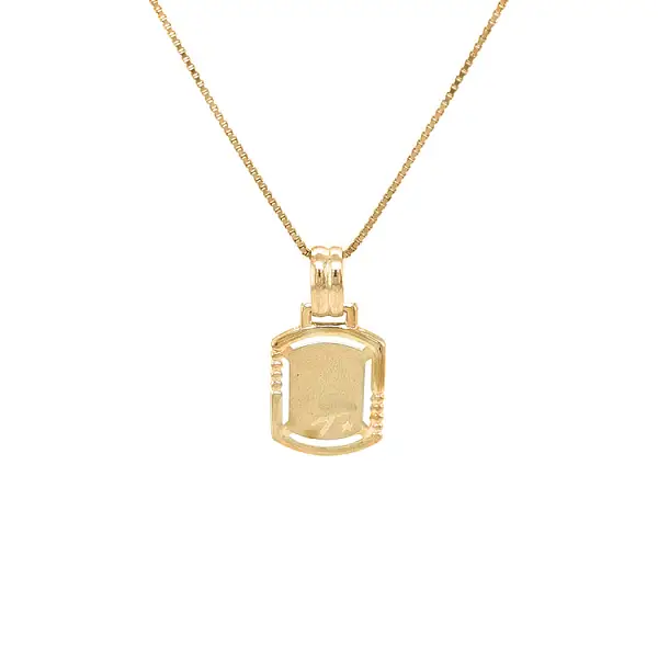 Gold Pendant Sign of the Virgin