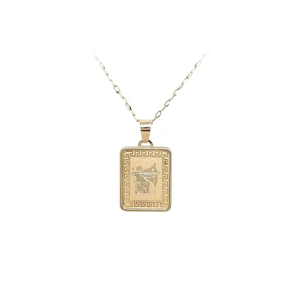 Gold Pendant Sign of the Sagittarius