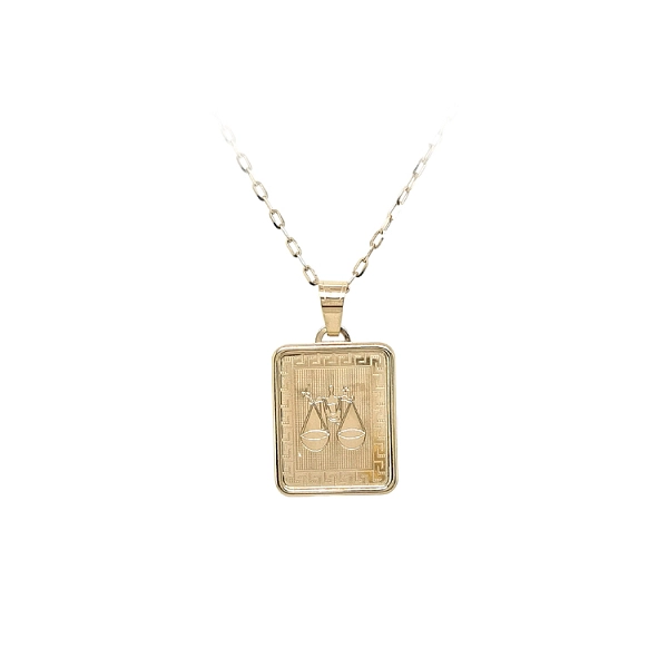 Gold Pendant Sign of the Scales