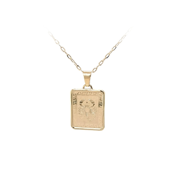 Gold Pendant Sign of the Scorpion