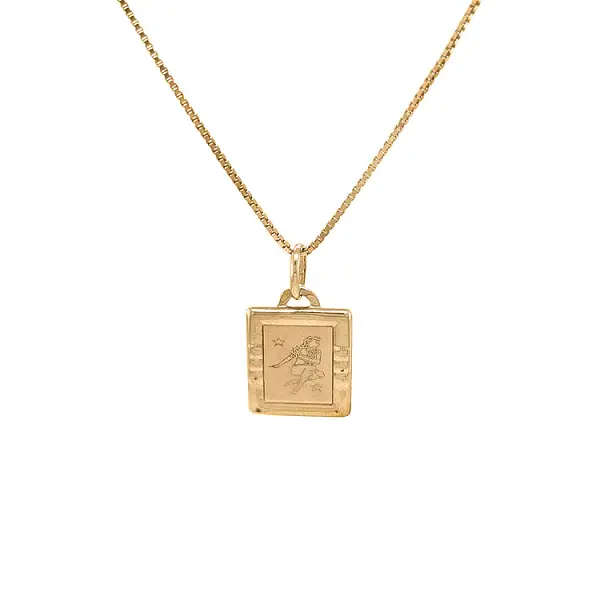 Gold Pendant Sign of the Virgin
