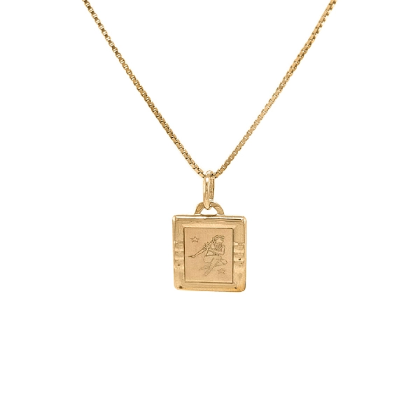 Gold Pendant Sign of the Virgin