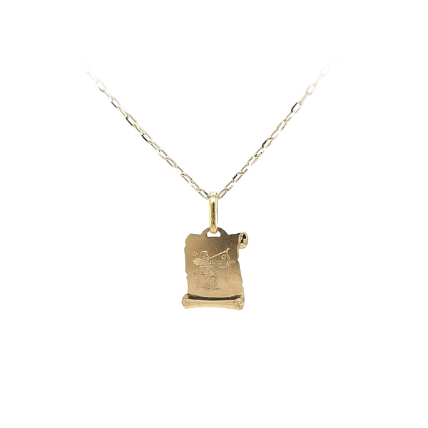Gold Pendant Sign of the Sagittarius